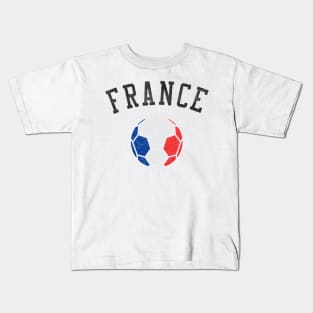 France Soccer Team Heritage Flag Kids T-Shirt